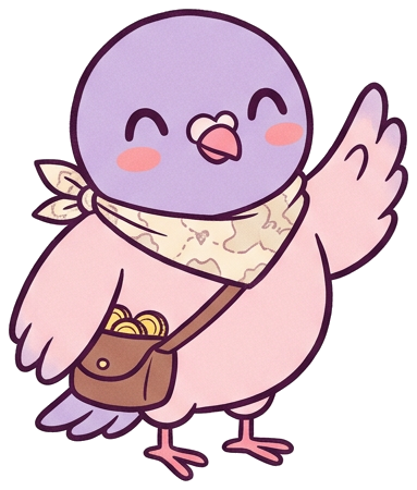 Atlas, the Side Pocket pigeon, waving